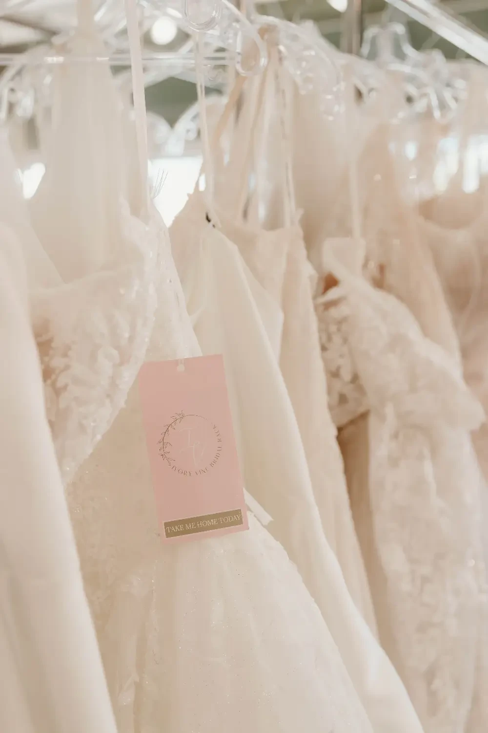 Photo of the bridal gowns