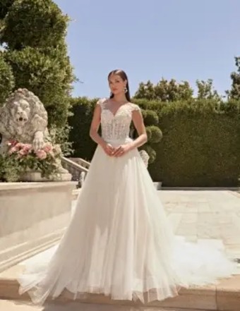 Casablanca Bridal Clementine #0 default Ivory/Mocha/Silver thumbnail