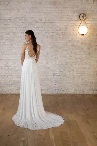 Stella York 7579 #1 default (IV-PL) Ivory Gown w Porcelain Tulle Plunge thumbnail