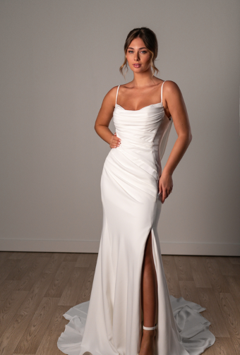 Stella York SY8224 #2 default (PI-PL) PURE IVORY GOWN W PORCELAIN TULLE INNER BACK BODICE ONLY thumbnail