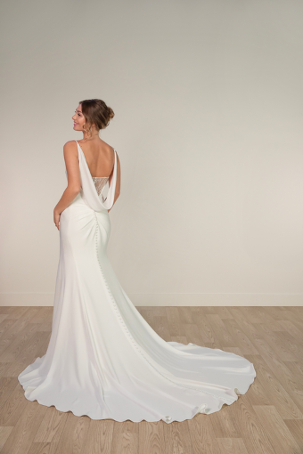 Stella York SY8224 #1 (PI-PL) PURE IVORY GOWN W PORCELAIN TULLE INNER BACK BODICE ONLY thumbnail