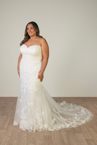 Stella York SY8332 #3 (IV-IV) Ivory Lace and Tulle over Ivory Gown thumbnail